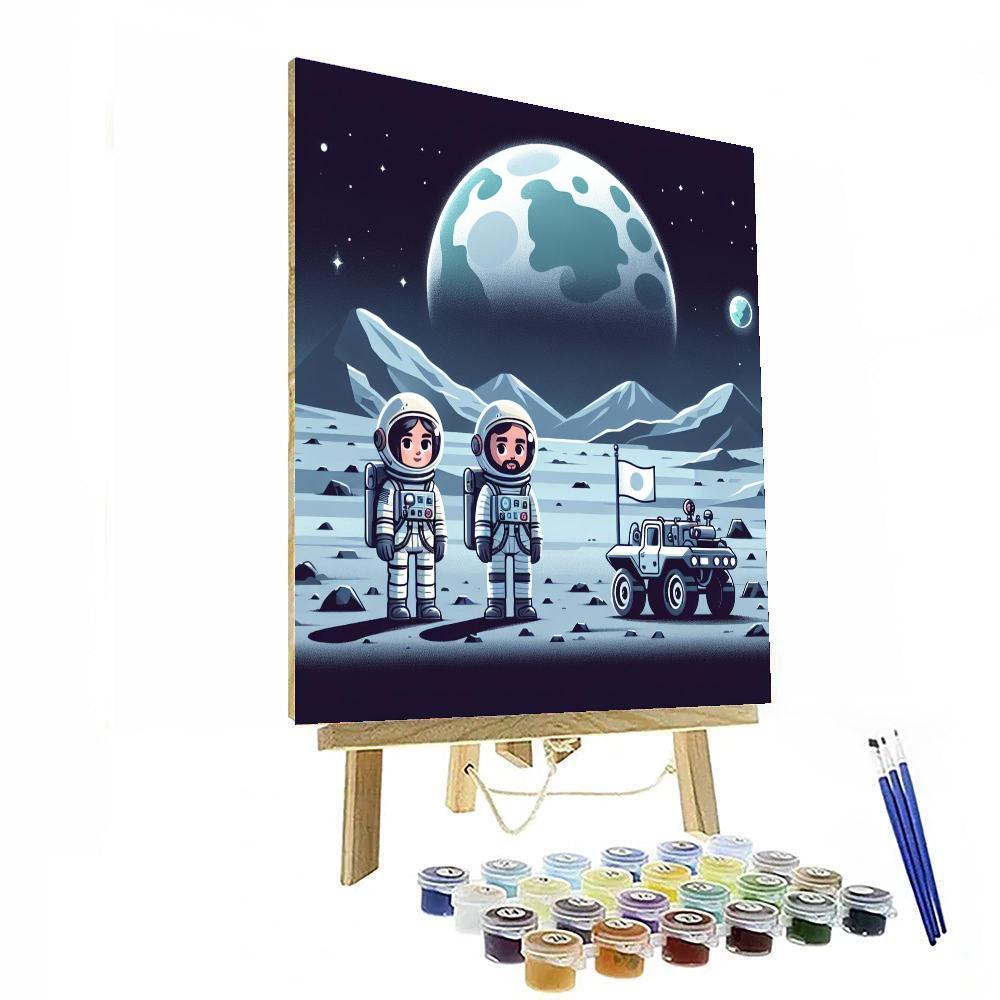 Lunar Exploration Journey Painting Number Kit