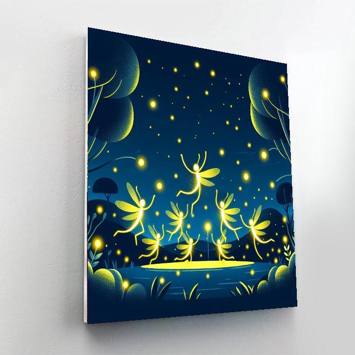 Dazzling Fireflies Painting By Numbers Kit