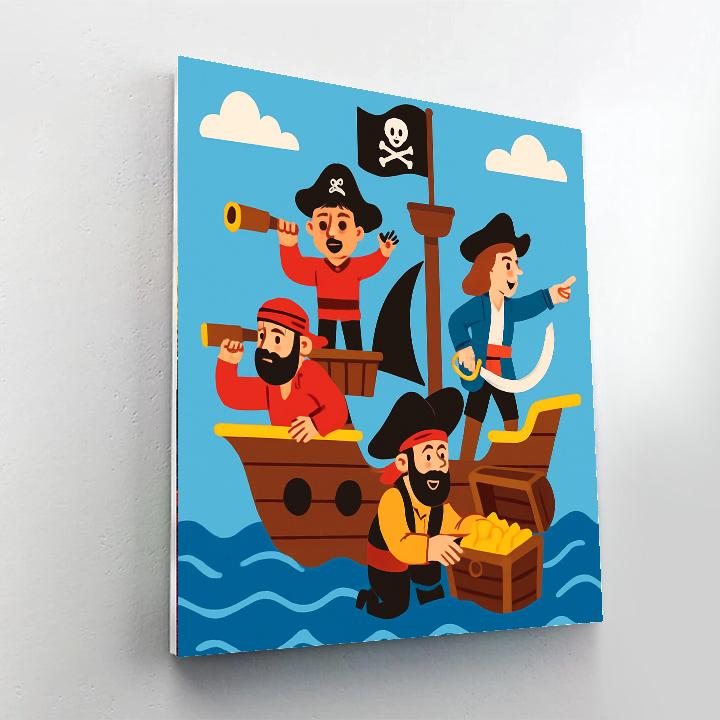 The Pirate's Treasure Hunt Paint By Number