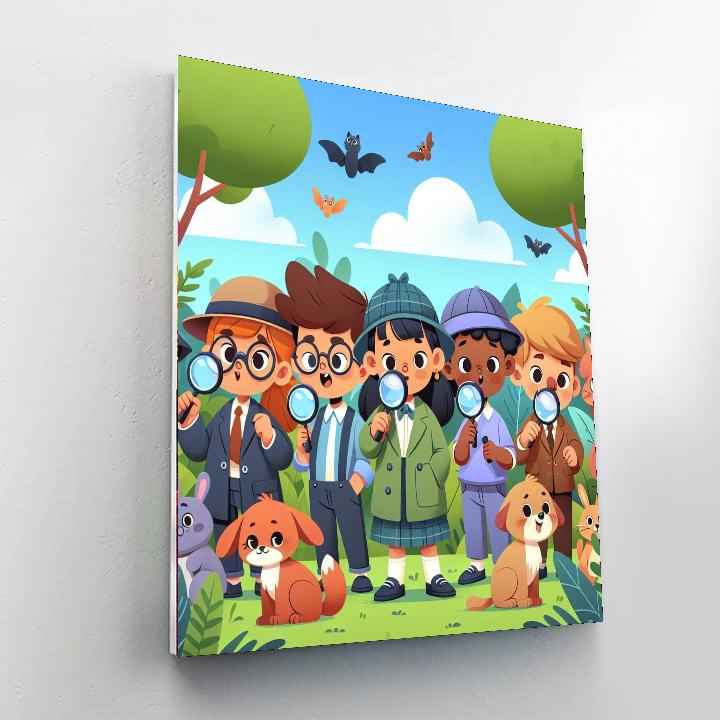 Jungle Detective Expedition Number Painting