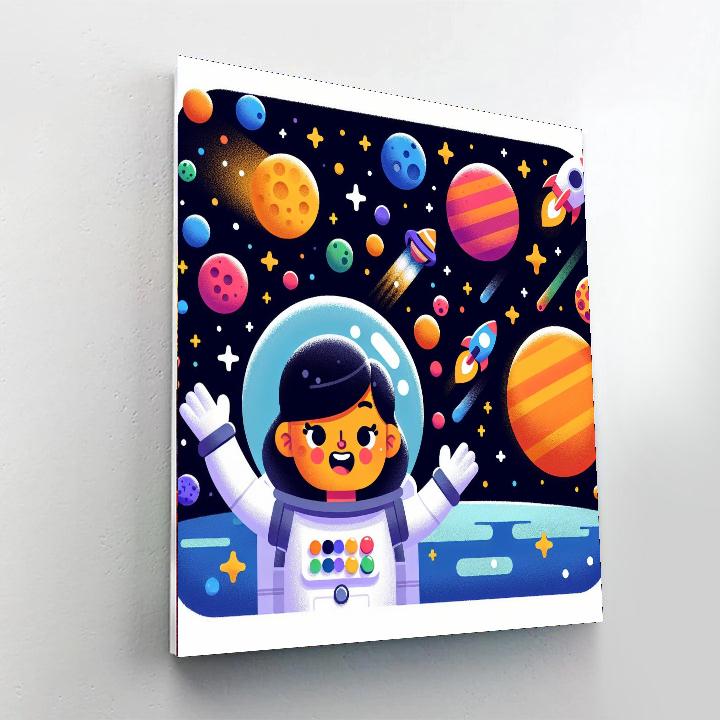 Super Fun Space Adventures Paint By Numbers Art