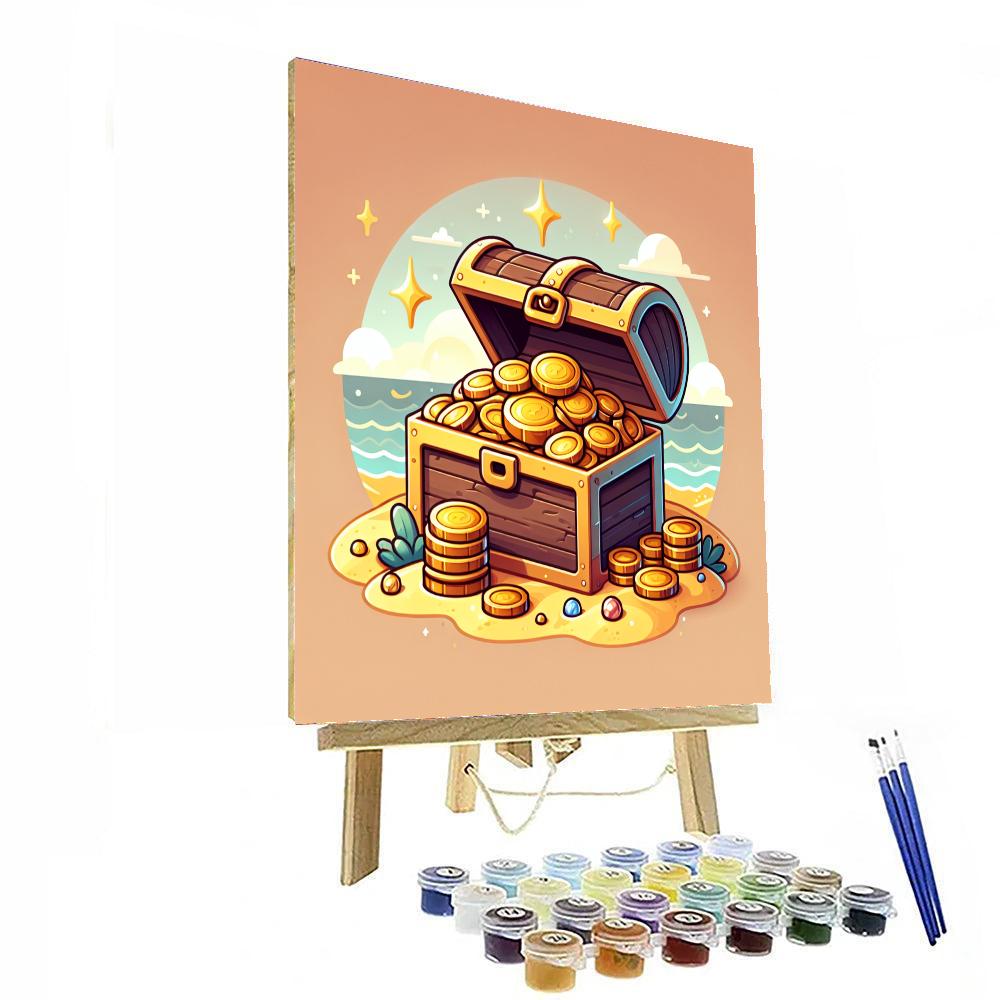 Charming Treasure Chest Number Painting