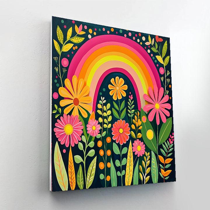 Frida Kahlo Inspired Mystic Rainbows  Painting By Numbers Kit