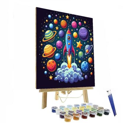 Outer Space Mission Paint By Number