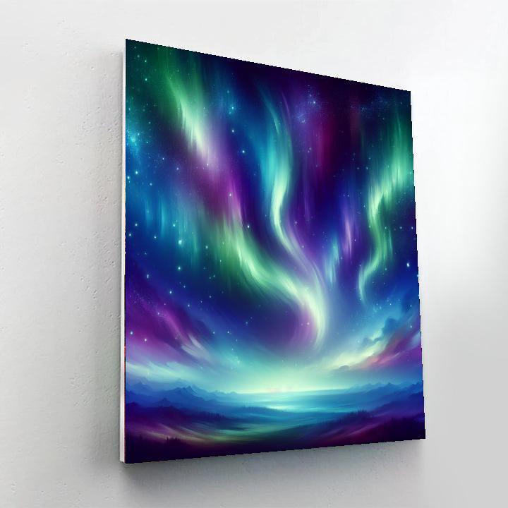Northern Lights Mystery DIY Paint By Numbers