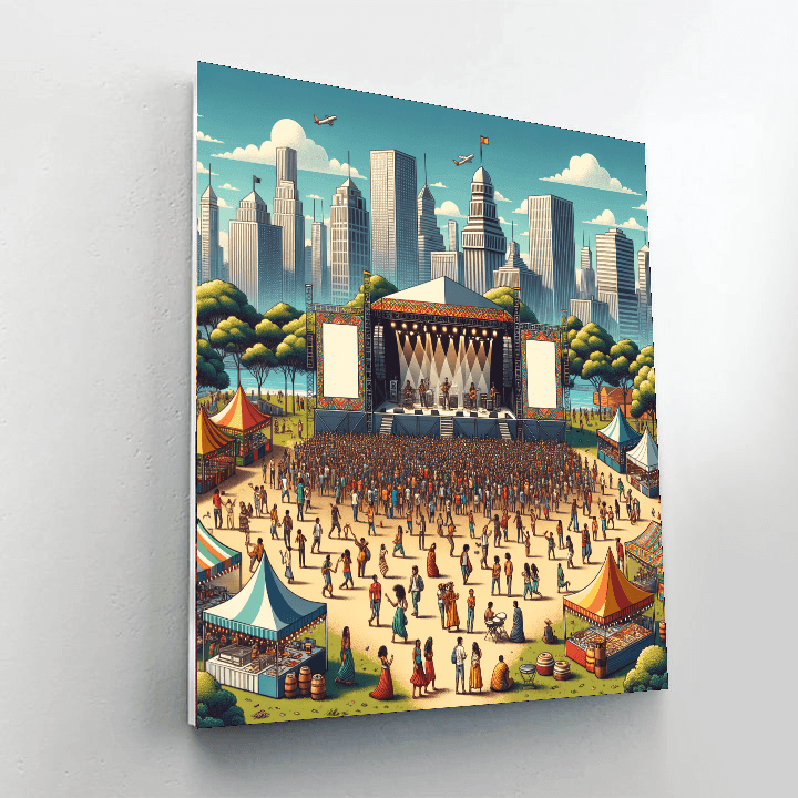 Jazz & Heritage Festival - New Orleans Paint By Color