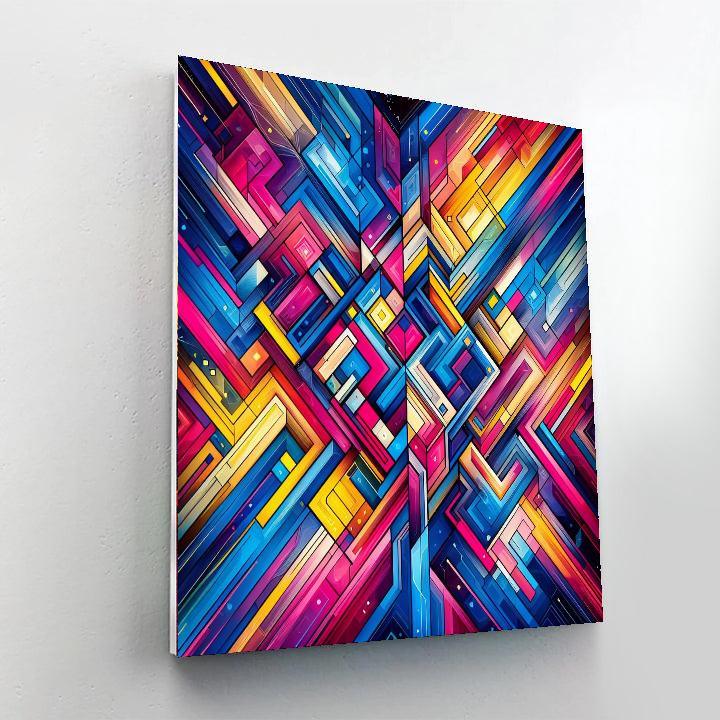 Radiant Geometric Dreams Paint By Number