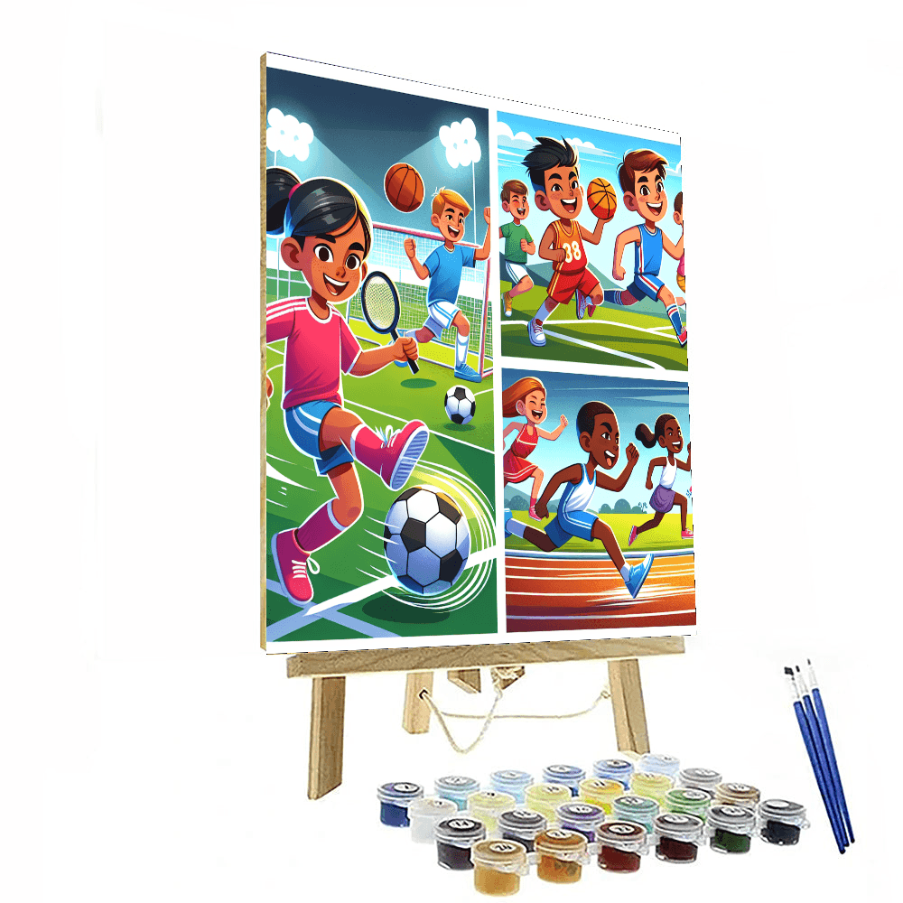 Super Sports Adventure Number Painting