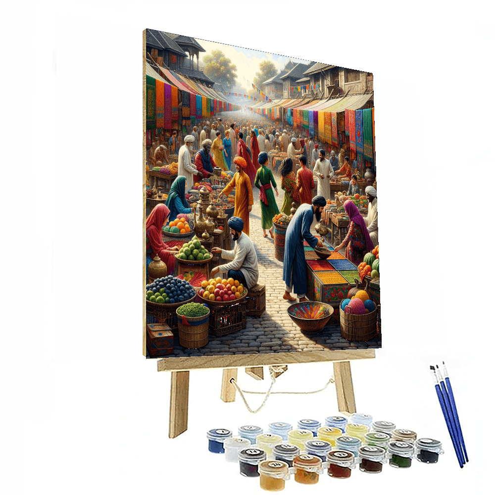 Charming Market Day Paint By Numbers Kits