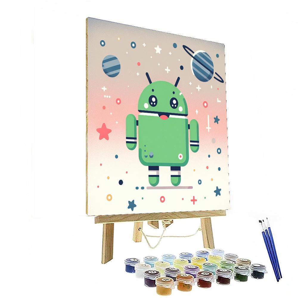 Explorer Robot's Galaxy Paint By Color