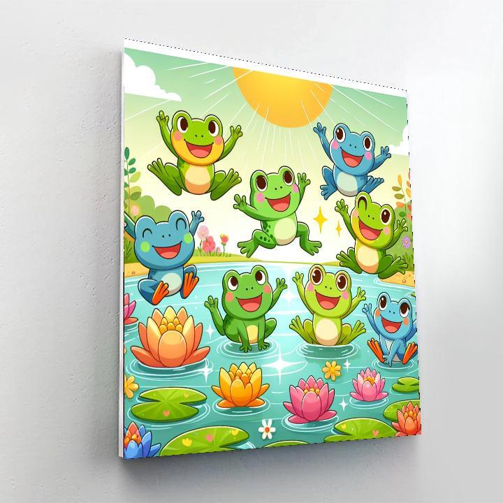 Froggy Jumping Fun Paint By Numbers Kits