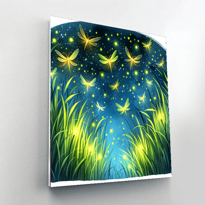 Dancing Fireflies - DIY Painting By Numbers Kit