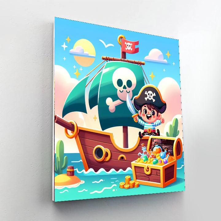 Pirate Adventure Challenge Paint By Color