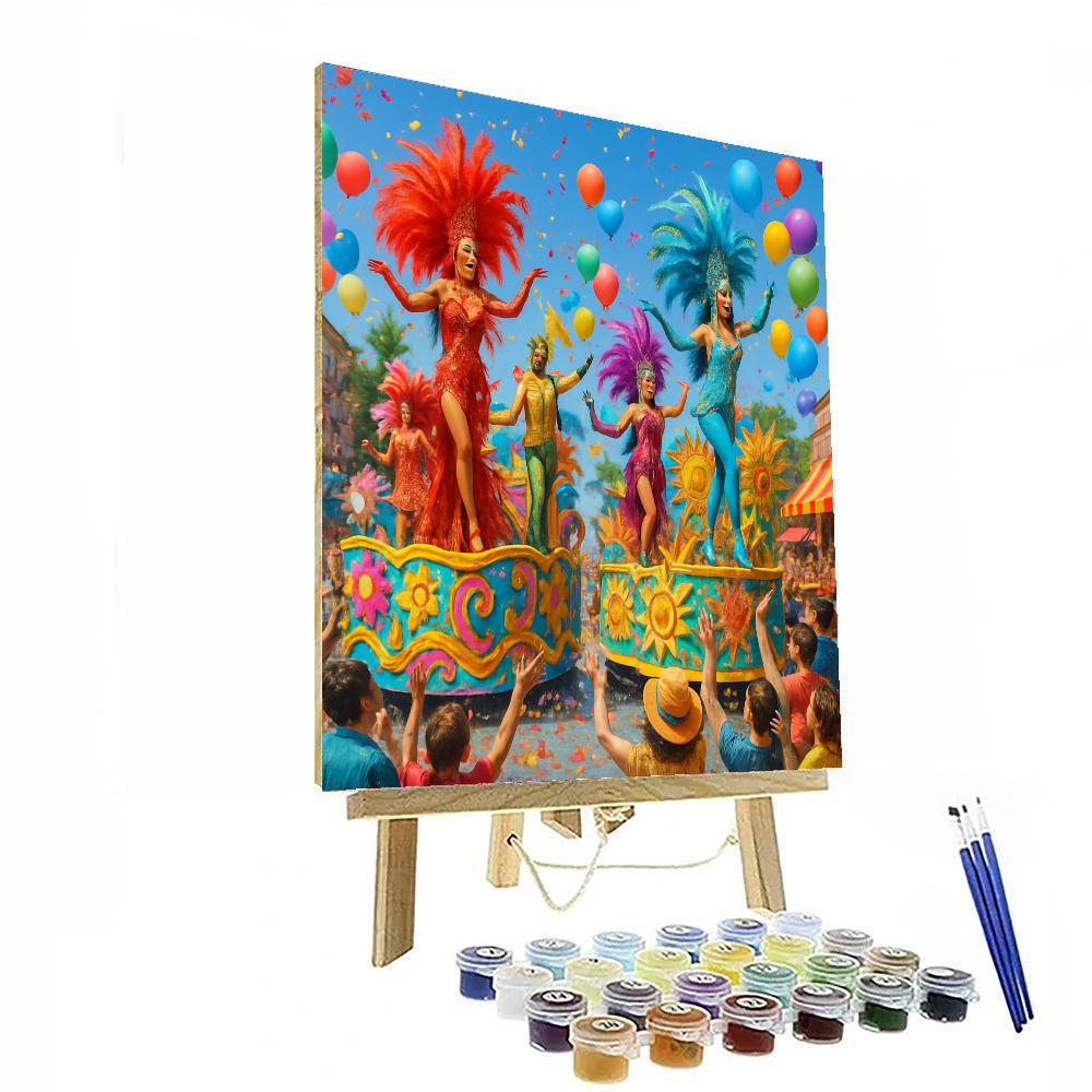 Fasching Carnival Painting Number Kit