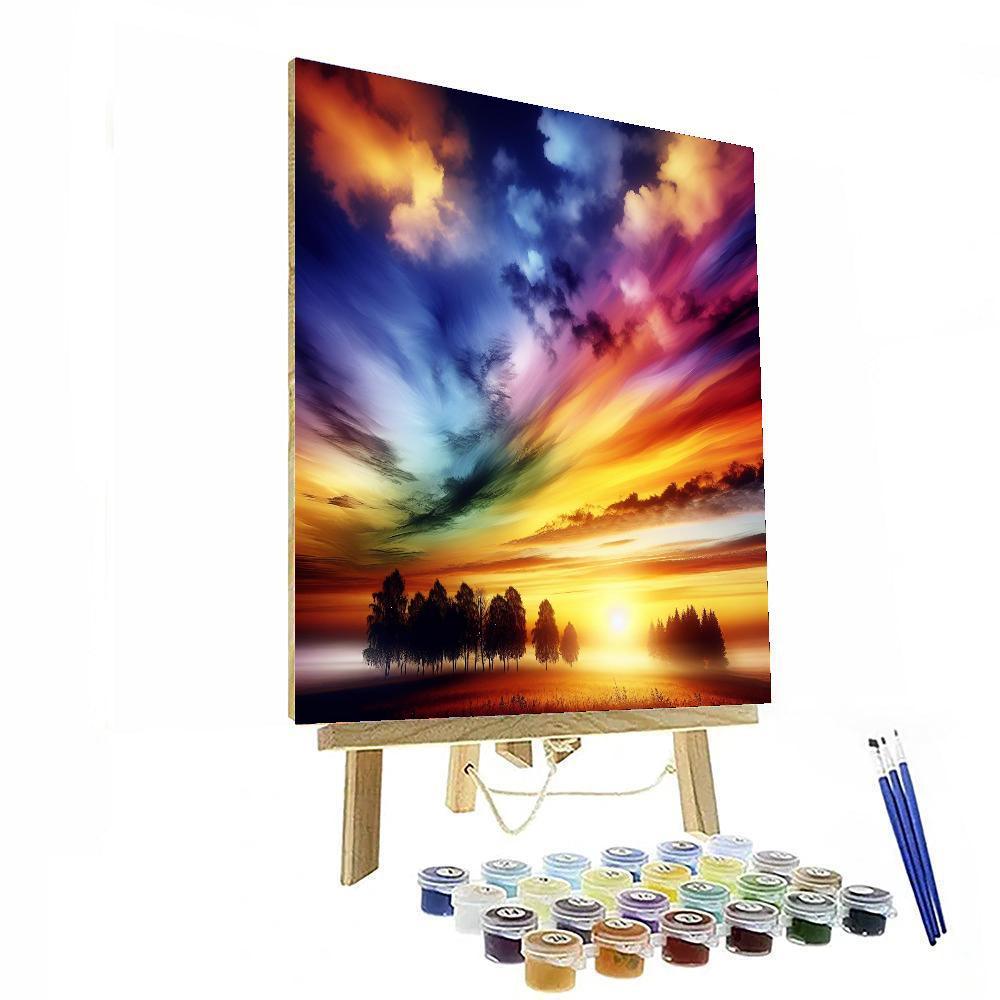 Breathtaking Sunrise View Paint By Numbers