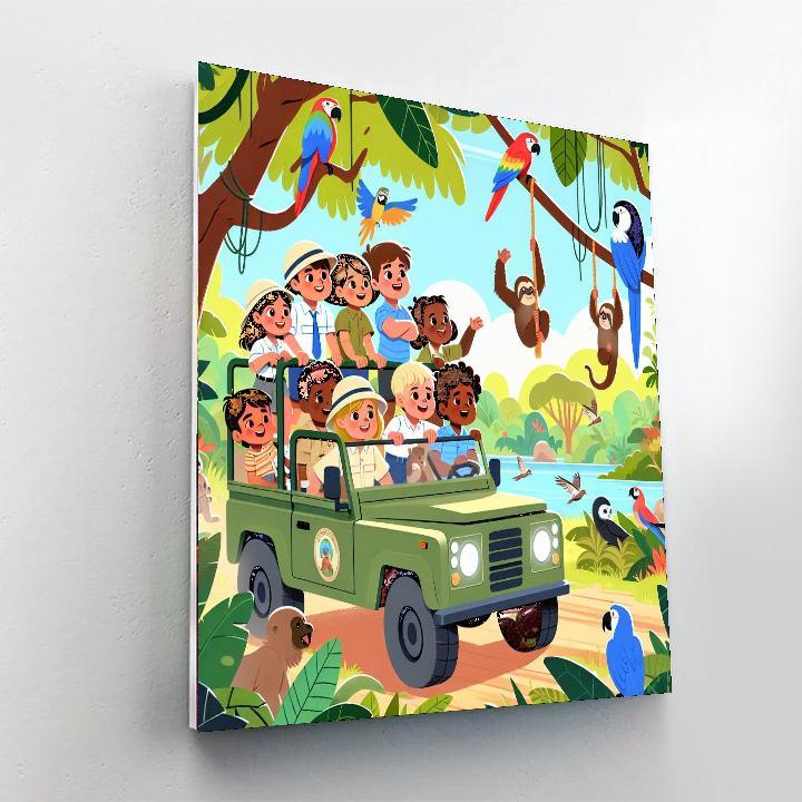 Rainforest Safari Expedition Paint By Numbers