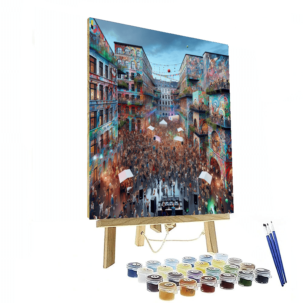 Copenhagen Distortion Festival Number Painting