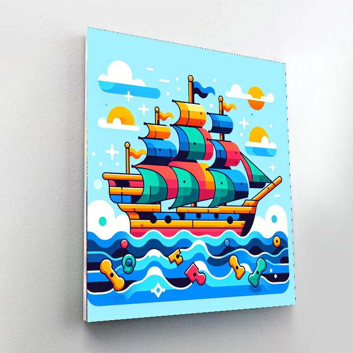 Maritime Mystery Cruise Painting Number Kit