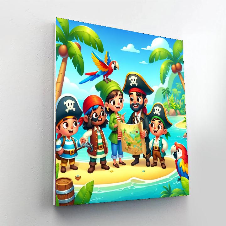 Pirate Paradise Number Painting
