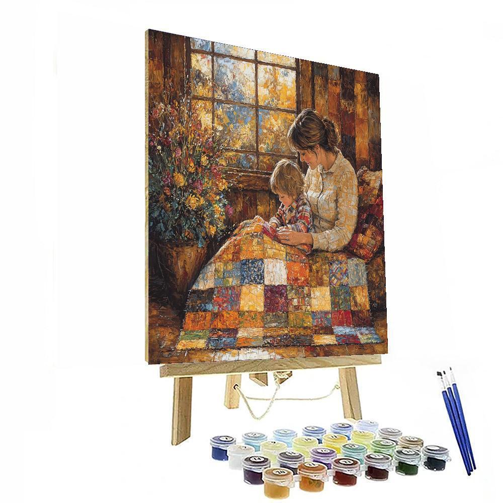 Warm Hearts, Cozy Quilts Painting By Numbers Kit