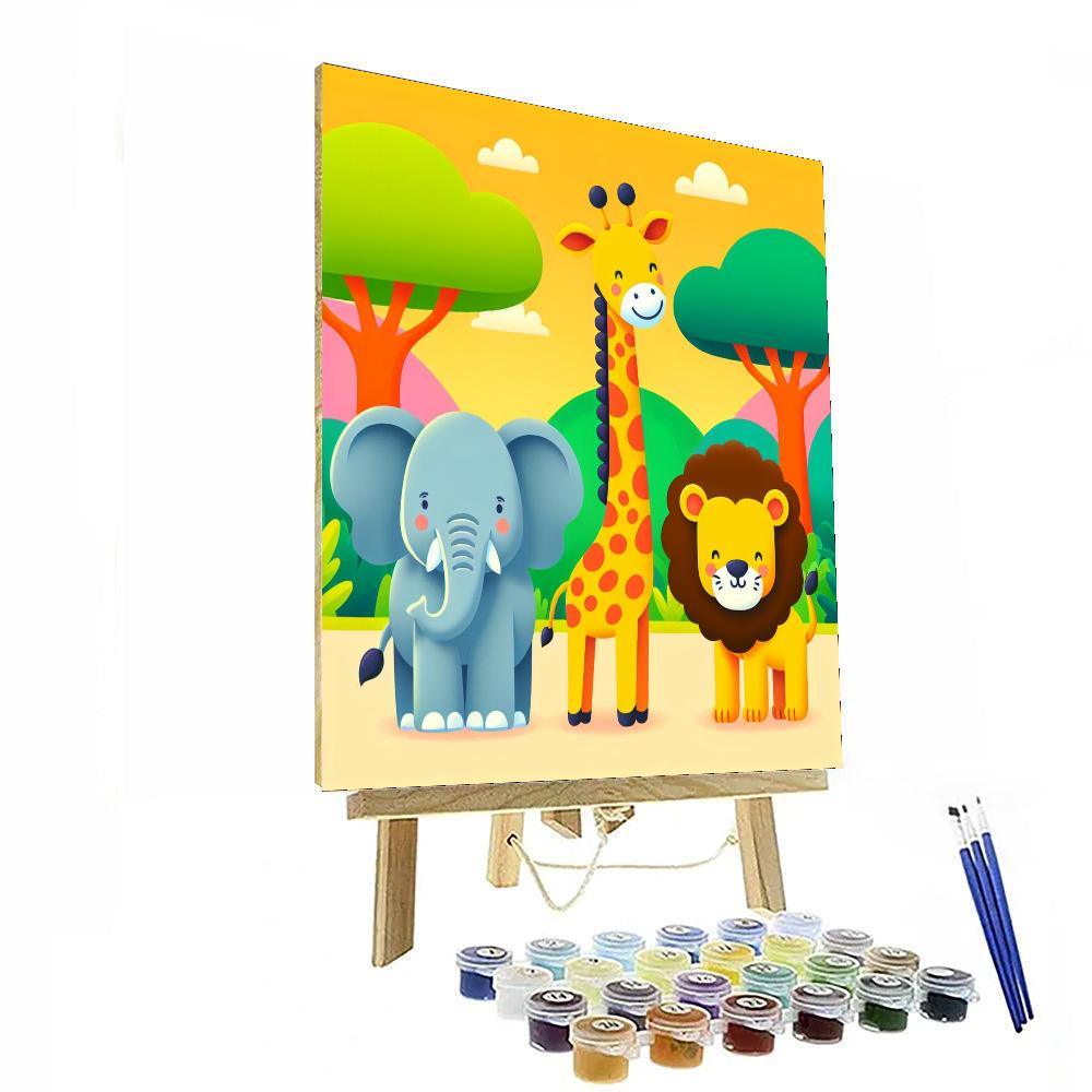 Savannah Safari Exploration Numbered Painting Kits