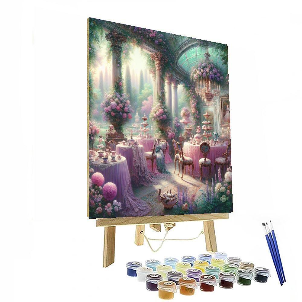 Victorian Tea Gathering Painting Number Kit