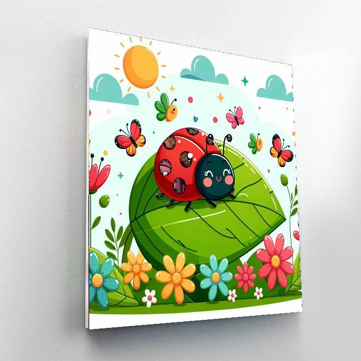 Colorful Garden Critters Painting Number Kit