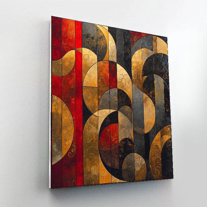 Gustav Klimt Inspired Mirage Of Patterns  Paint By Numbers Kits