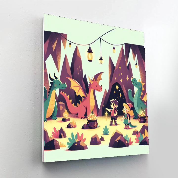 Mystical Dragon Lair Paint By Number