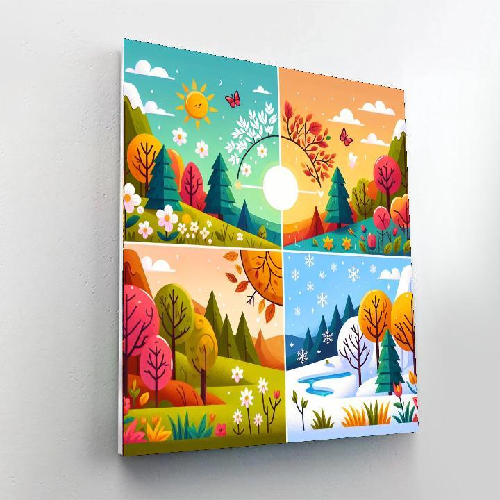 Colorful Seasons Celebration Paint By Numbers Kits