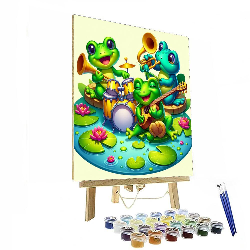 Funky Frog Jamboree Paint By Numbers
