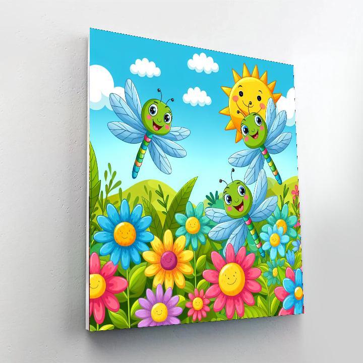 Adventurous Dragonflies Paint By Numbers Kits