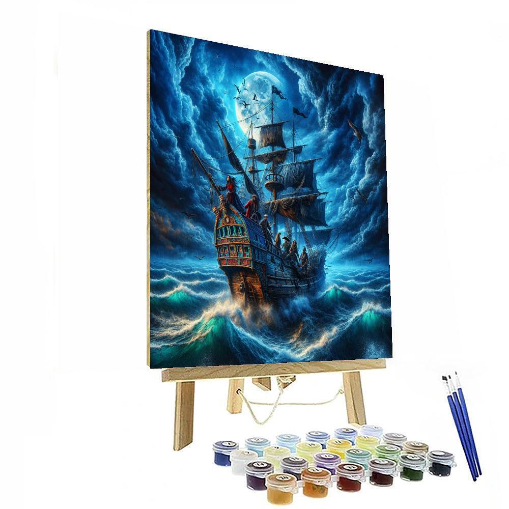 Fantasy Pirate Voyage Paint By Numbers Art