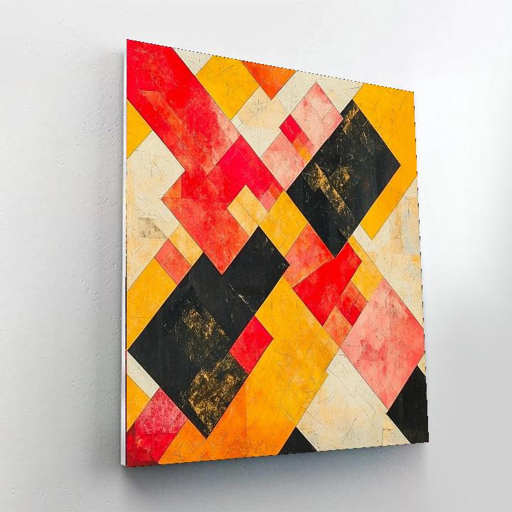 Kazimir Malevich Inspired Curated Chaos  Paint By Color