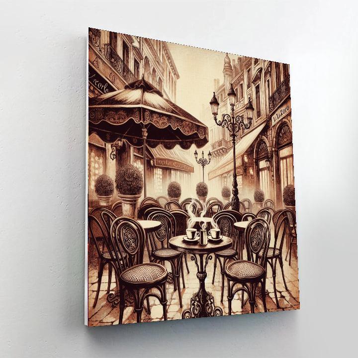 Charming Vintage Café Paint By Number