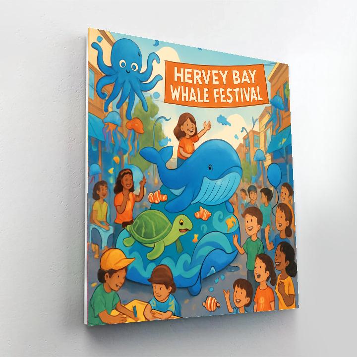 Harvey Bay Whale Festival Painting Number Kit