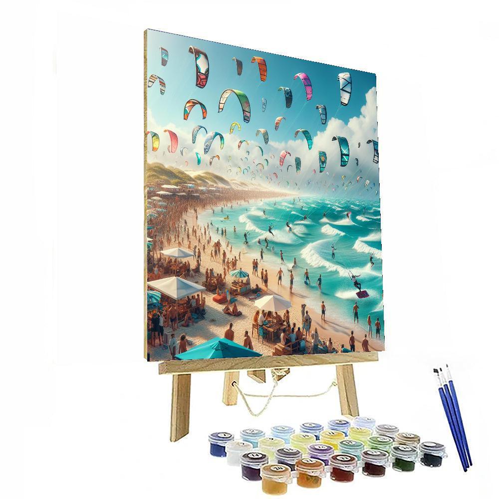 Kitesurf World Cup - Germany Paint By Color