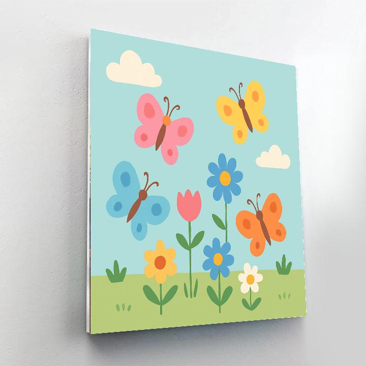 Butterfly Garden Escape Paint By Number