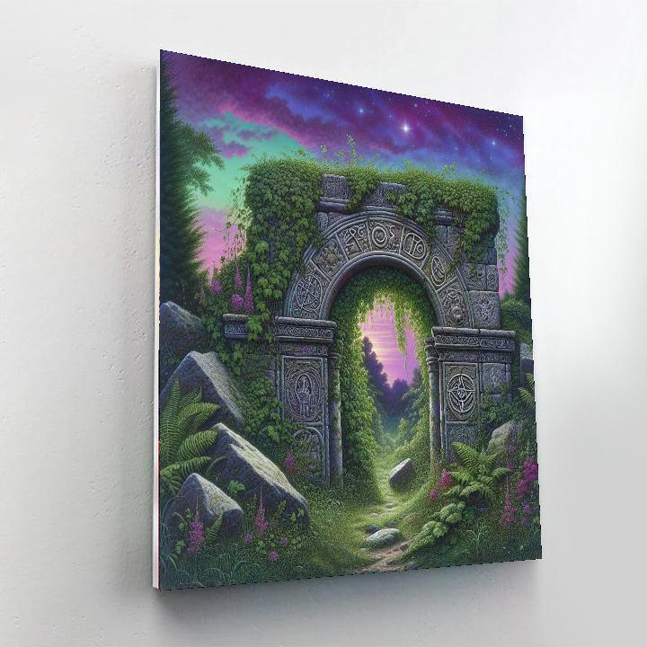 Ancient Mystic Portal DIY Paint By Numbers