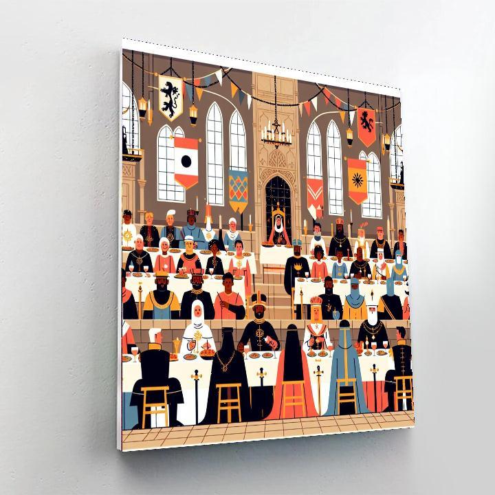 Knights' Royal Feast Paint By Color