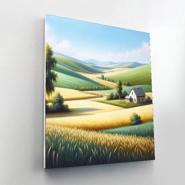 Gentle Countryside Whisper Paint By Numbers Art