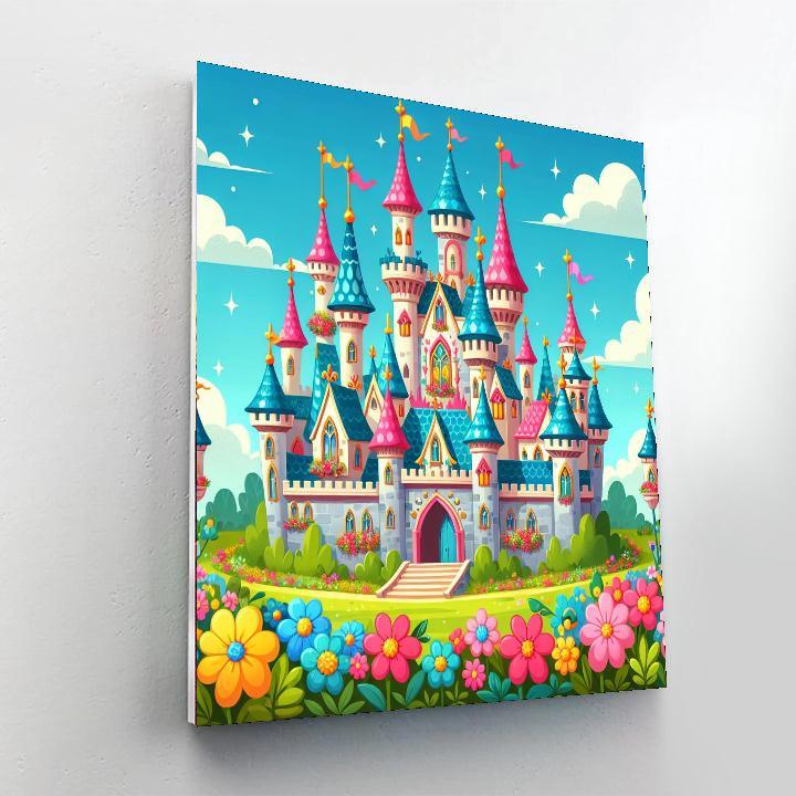 Charming Fairy Tale Castles Paint By Color