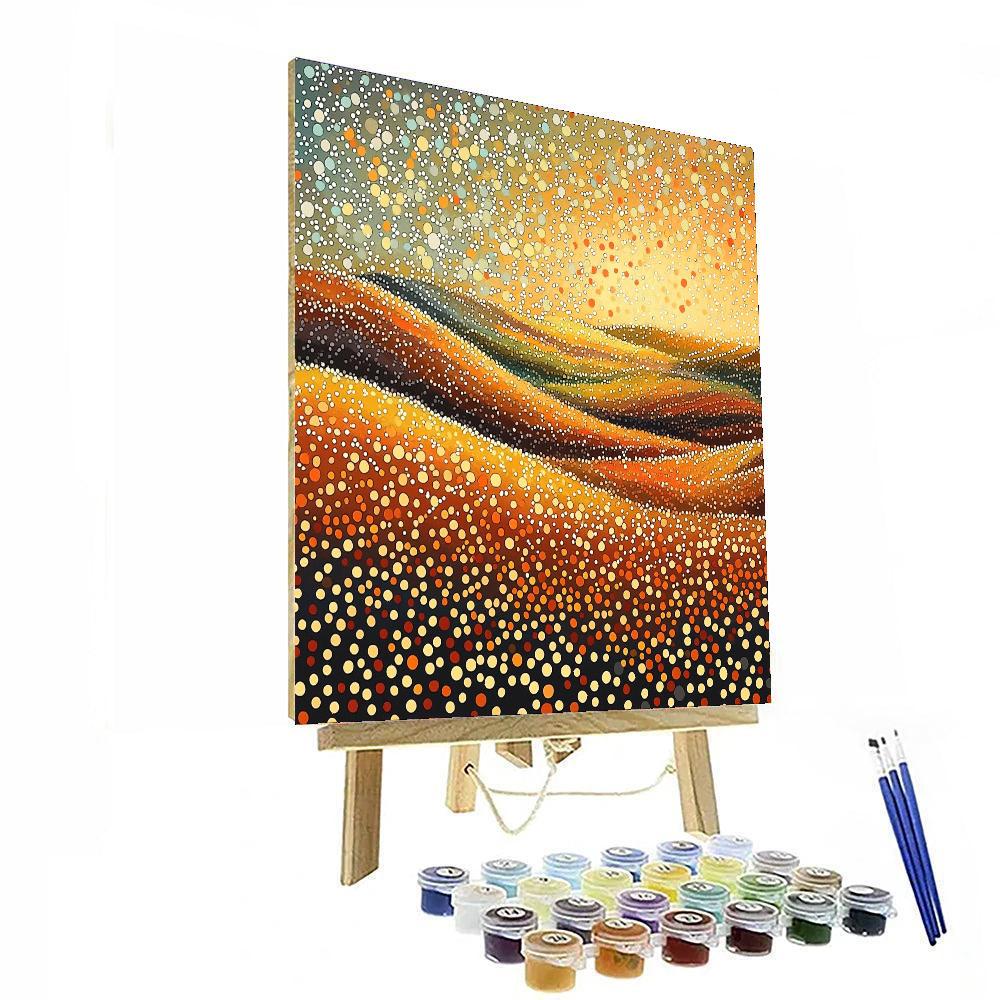 Georges Seurat Inspired Luminous Autumn Meadow  Paint By Number