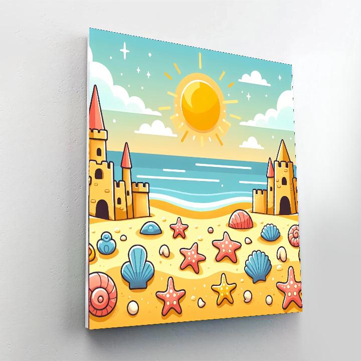 Sunshine Beach Day Paint By Numbers Kits