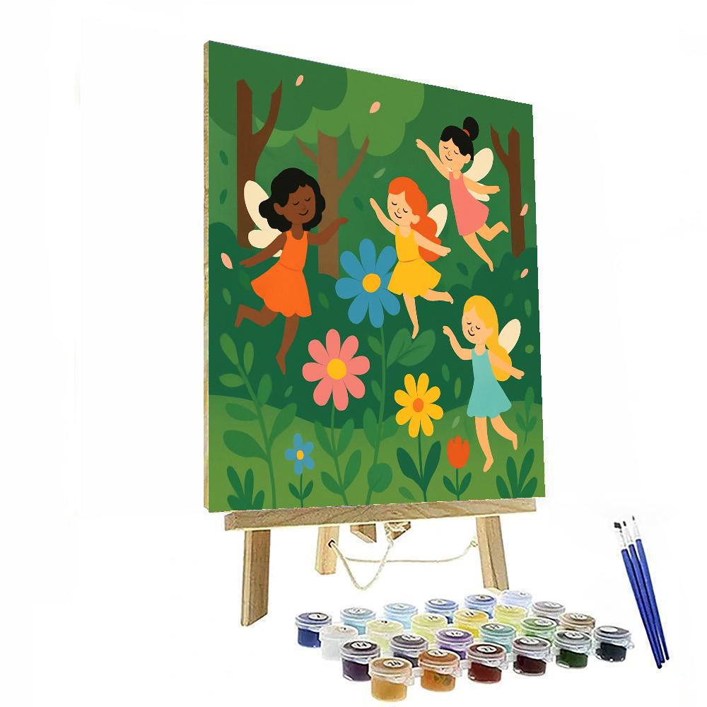 Forest Fairies Dance DIY Paint By Numbers