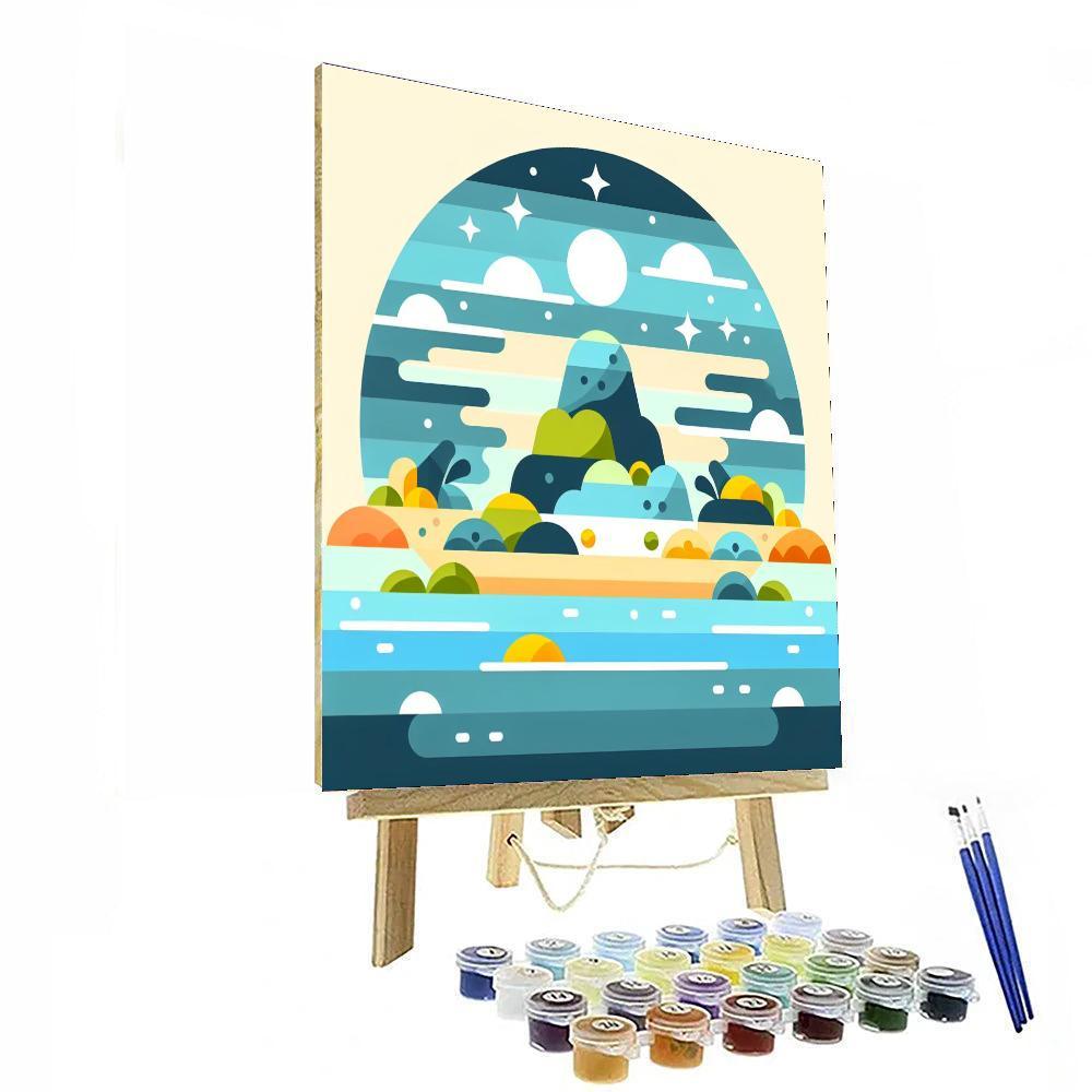 Island Of Mystery Number Painting