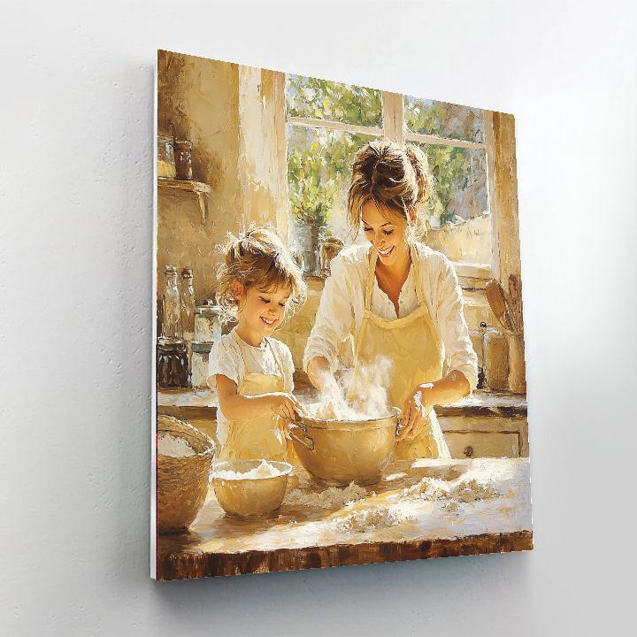 A Mother's Love In The Kitchen Numbered Painting Kits
