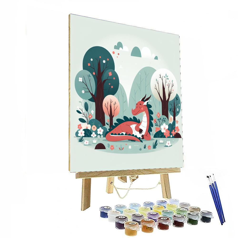 Dreamy Dragon's Forest Hideaway Numbered Painting Kits