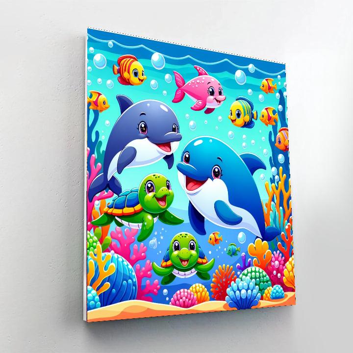 Magical Underwater Journey Painting Number Kit