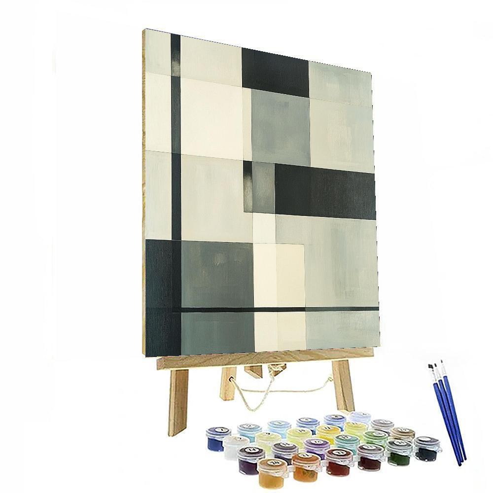 Kazimir Malevich Inspired Ethereal Abstraction  DIY Paint By Numbers